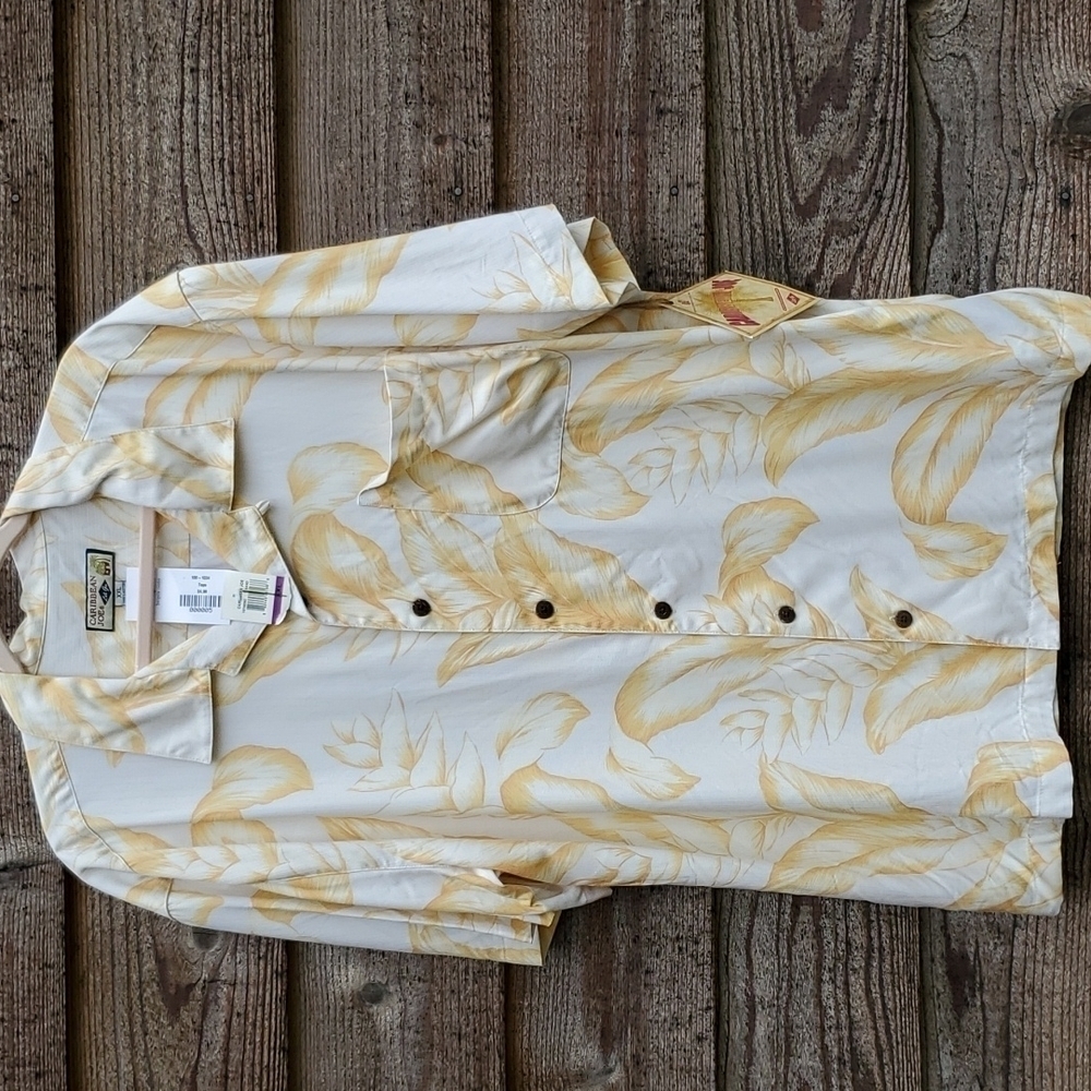 Caribbean Joe Mens Rayon Hawaiian Short sleeve shirt XXL NWT